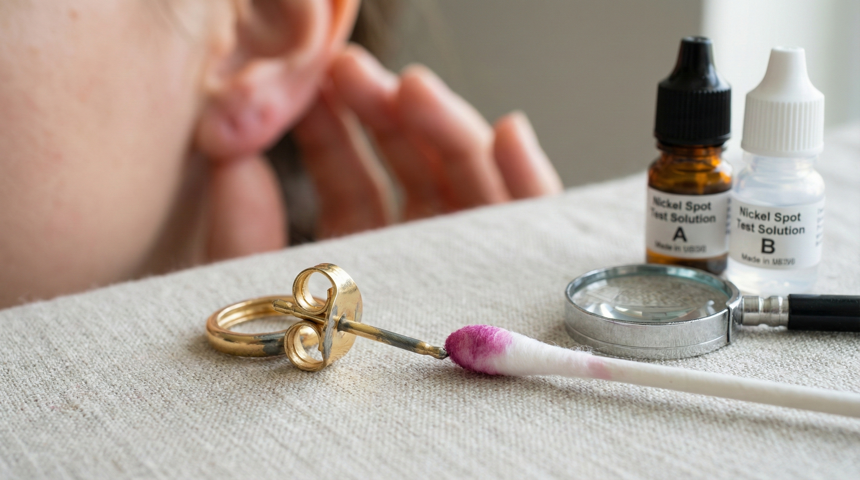 Cómo saber si una joya lleva níquel: señales, pruebas caseras prudentes y cuándo sospechar