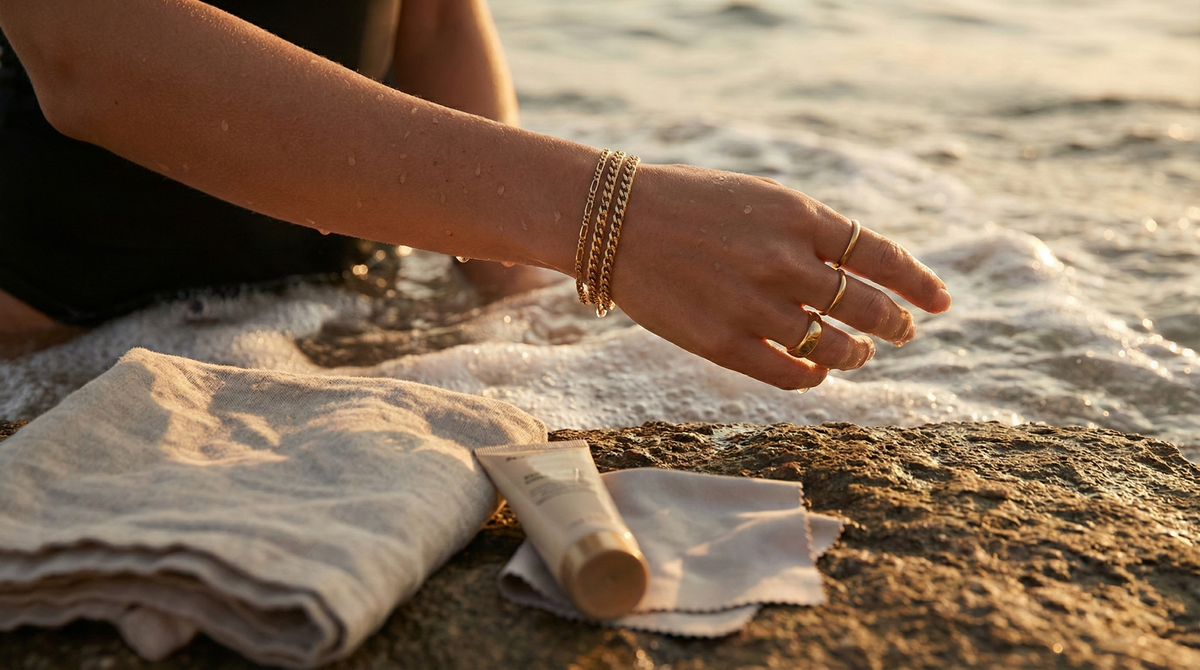 “Waterproof” en joyería: qué significa de verdad, qué materiales lo resisten mejor y qué hábitos siguen siendo imprescindibles