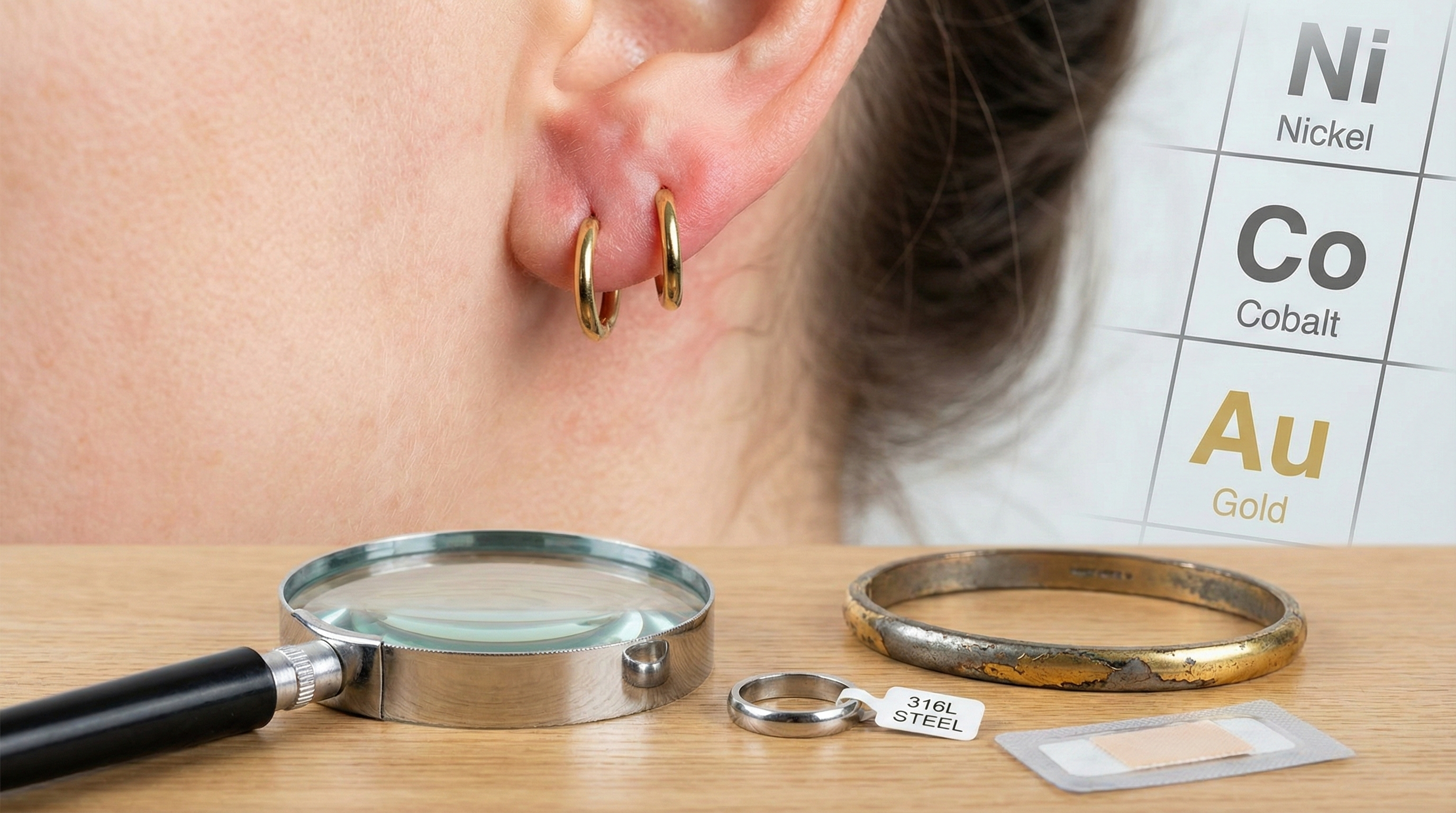 Dermatitis por contacto y joyas: la guía práctica para identificar el metal que te está dando problemas