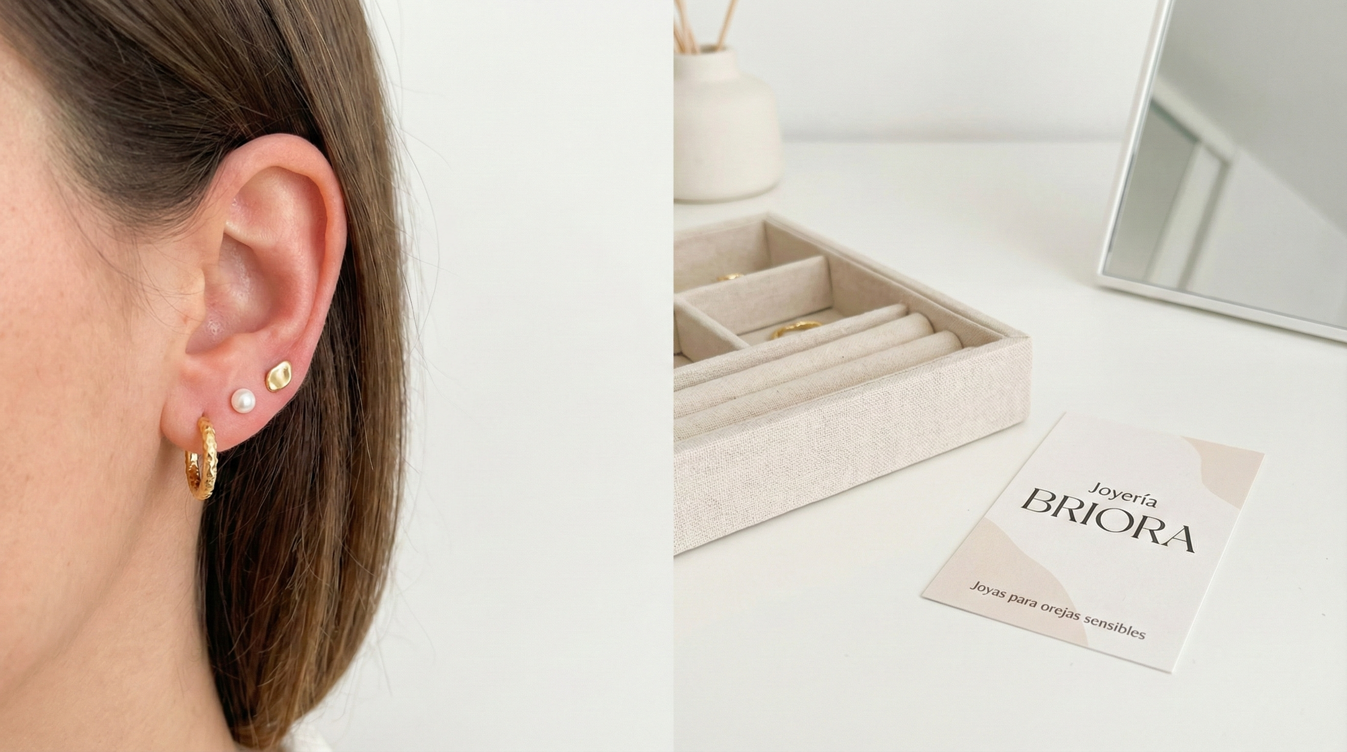Joyas para orejas sensibles: cómo elegir pendientes sin renunciar al diseño