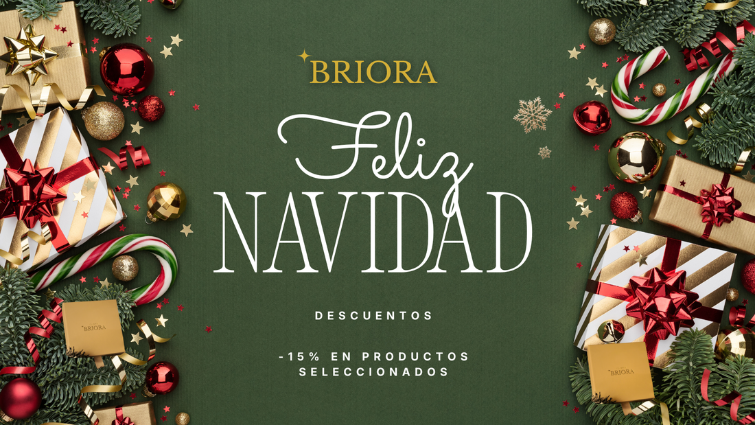 Colección Navidad 2025 en BRIORA: joyas seleccionadas con 15% de descuento para brillar sin complicarte