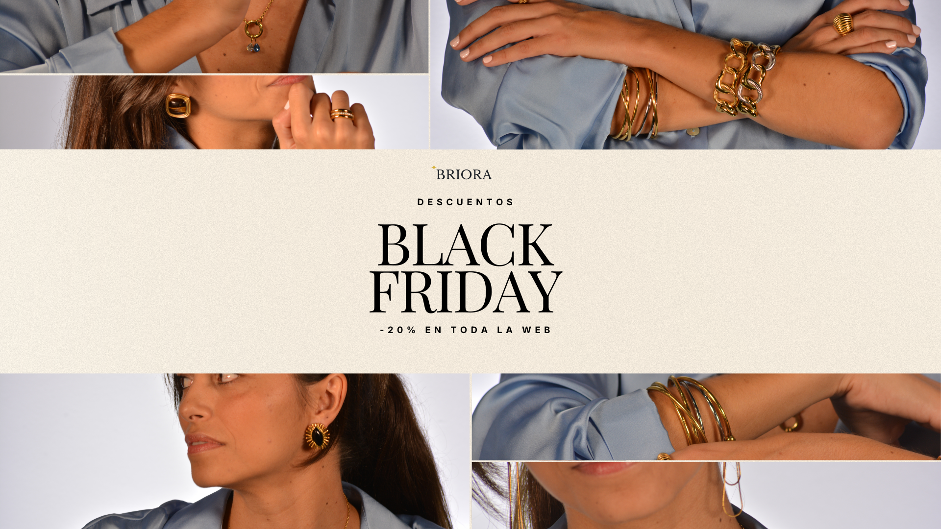 Black Friday 2025 en Joyería BRIORA: 20 % en toda la web, 3x2 en charms y envío gratis desde 59 €