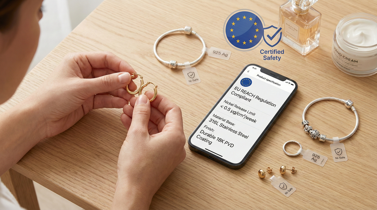 Normativa y níquel en joyería: qué se controla en Europa y cómo te afecta como compradora
