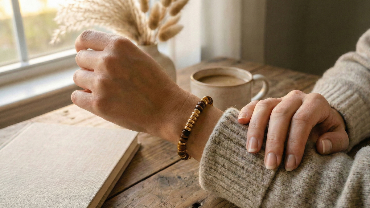 Pulsera Terra Tiger: cómo combinar tonos tierra para elevar looks básicos (y cuándo llevarla)
