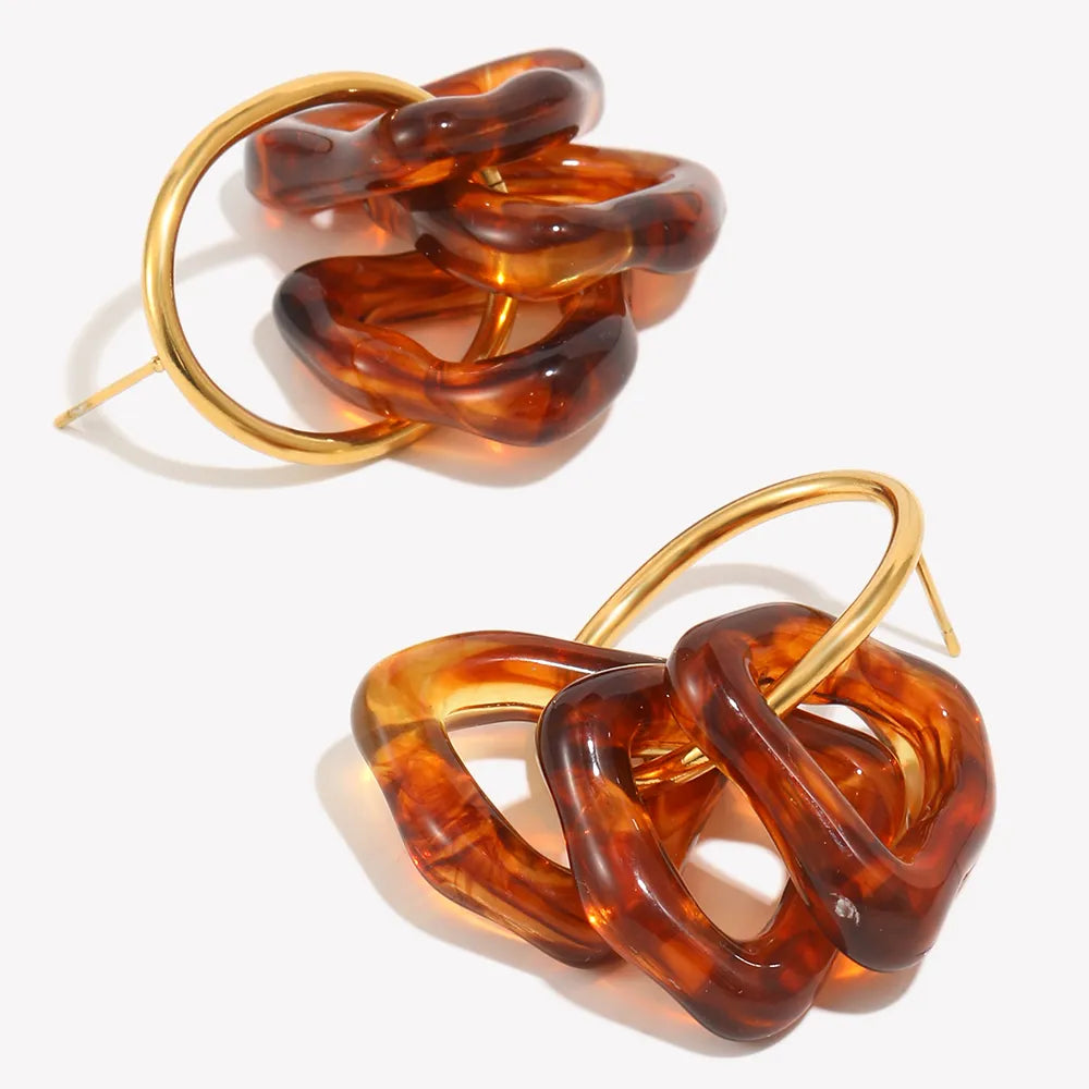 Pendientes Ámbar Tría