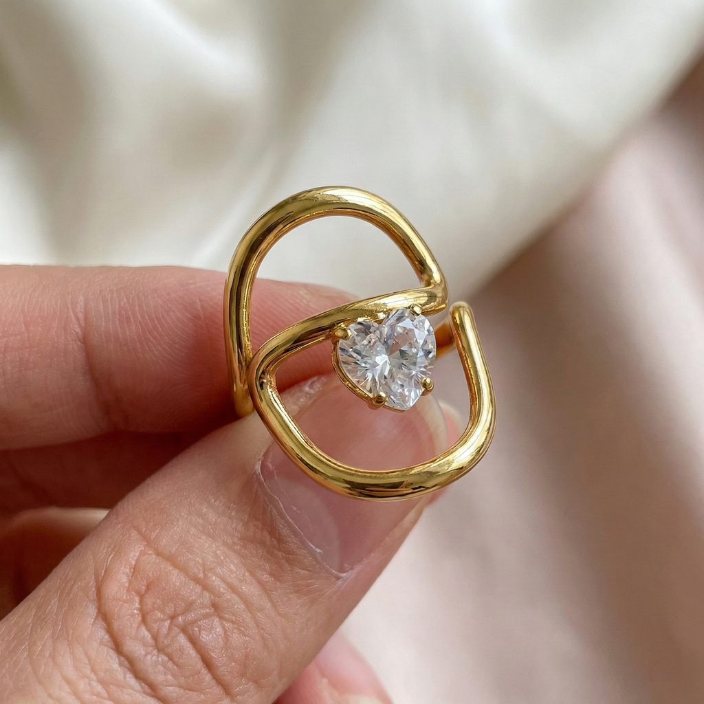 Anillo Destello Solitario
