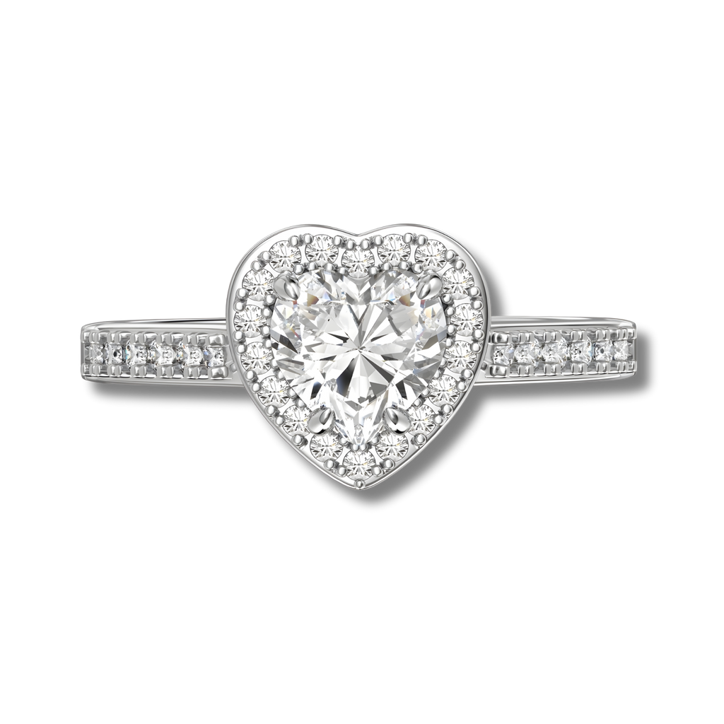 Anillo Antonina Moissanita Corazón 1.0CT