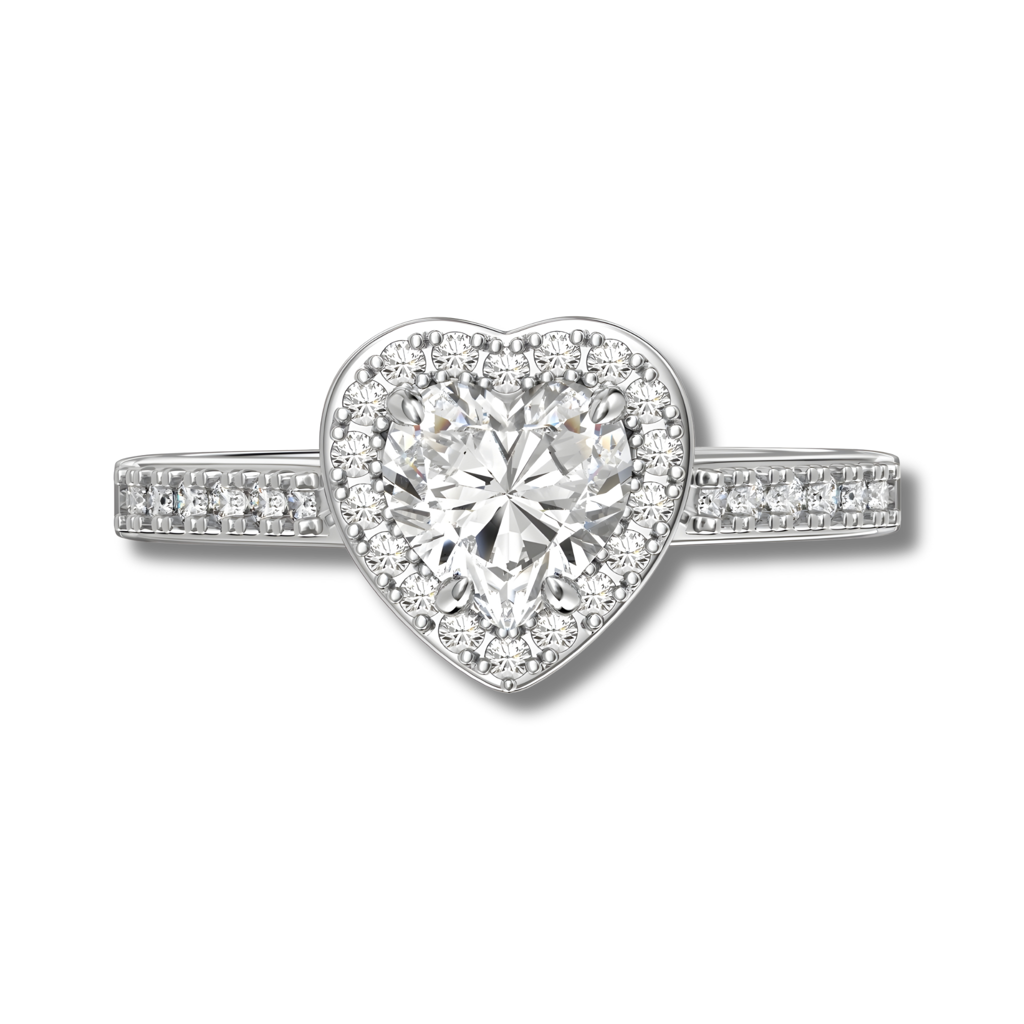 Anillo Antonina Moissanita Corazón 1.0CT