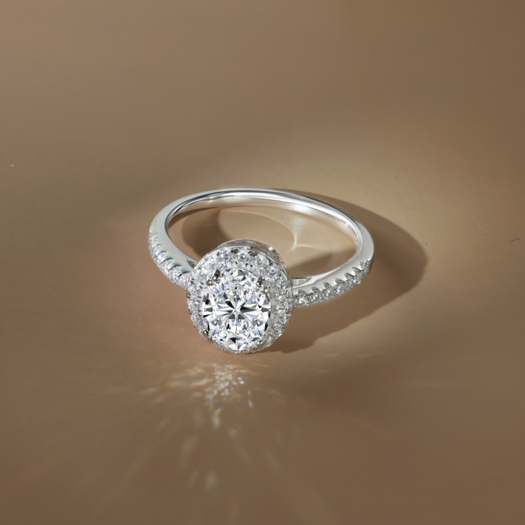 Anillo Concordia Moissanita Oval 1.2CT