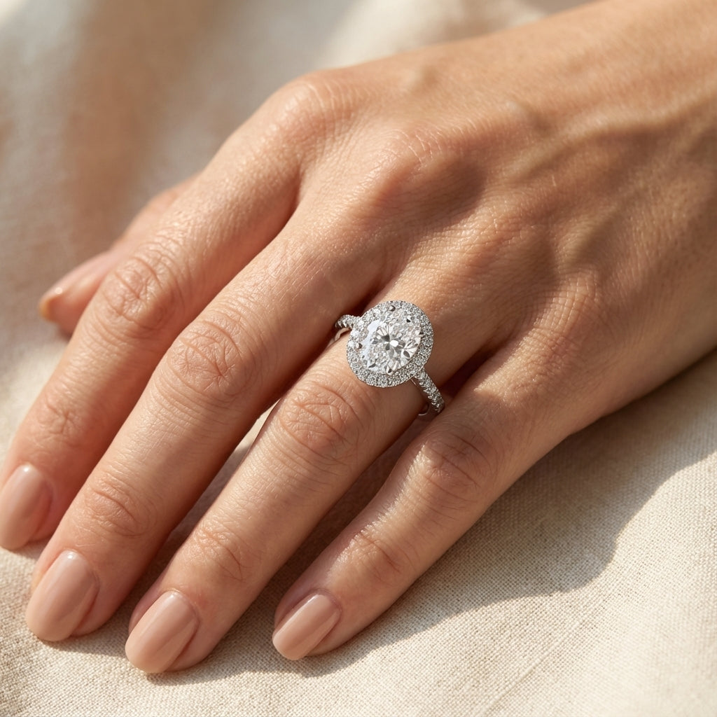 Anillo Concordia Moissanita Oval 1.2CT