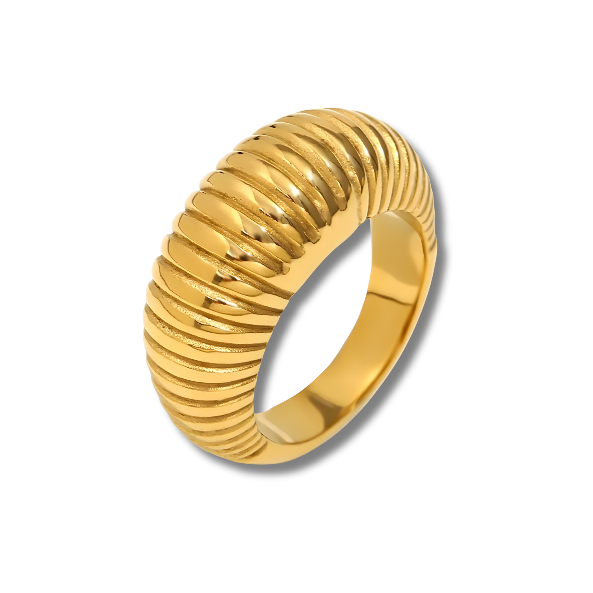 Anillo Croissant Dorado