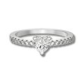 Anillo Flavia Moissanita Corazón 0.5CT