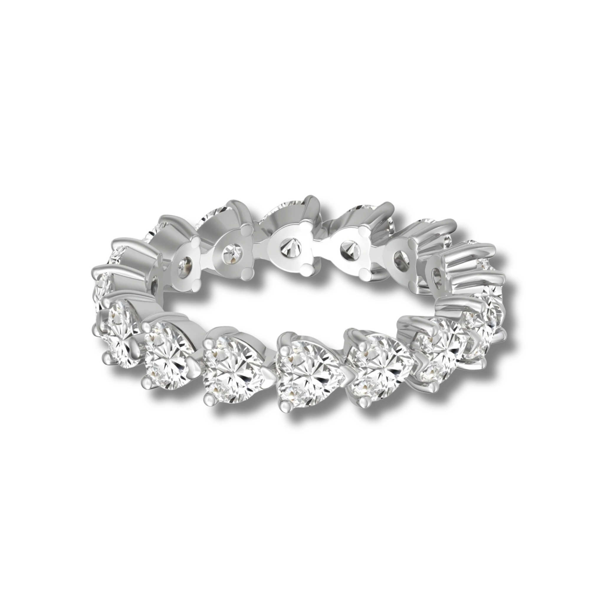 Anillo Alba Moissanita Corazón 4.2CT