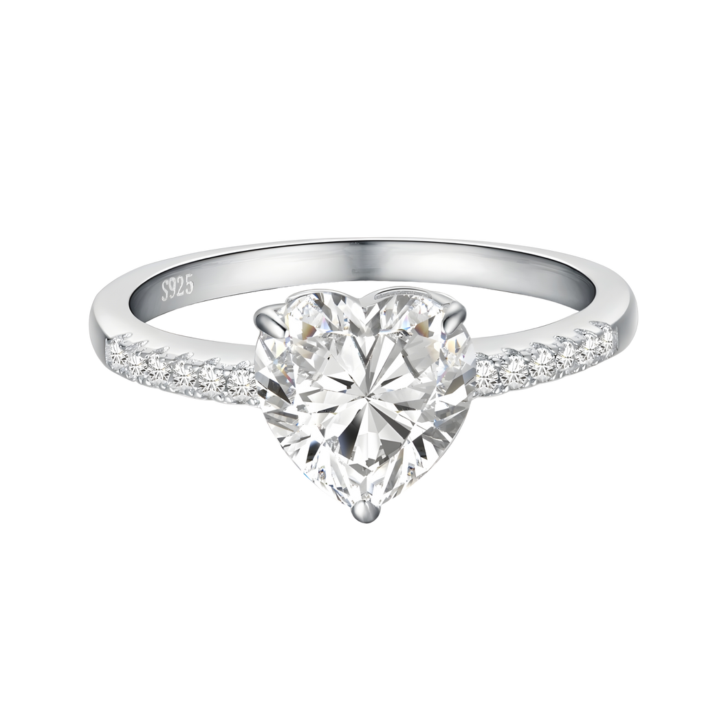 Anillo Julia Moissanita Corazón 2.0CT