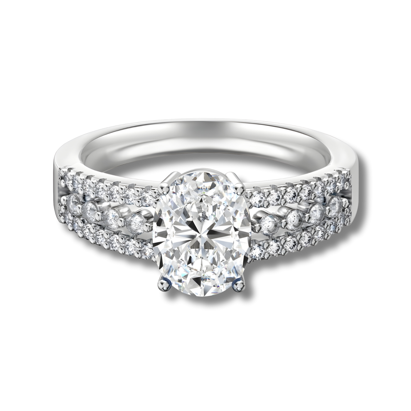 Anillo Juno Moissanita Oval 2.0CT de Joyería BRIORA