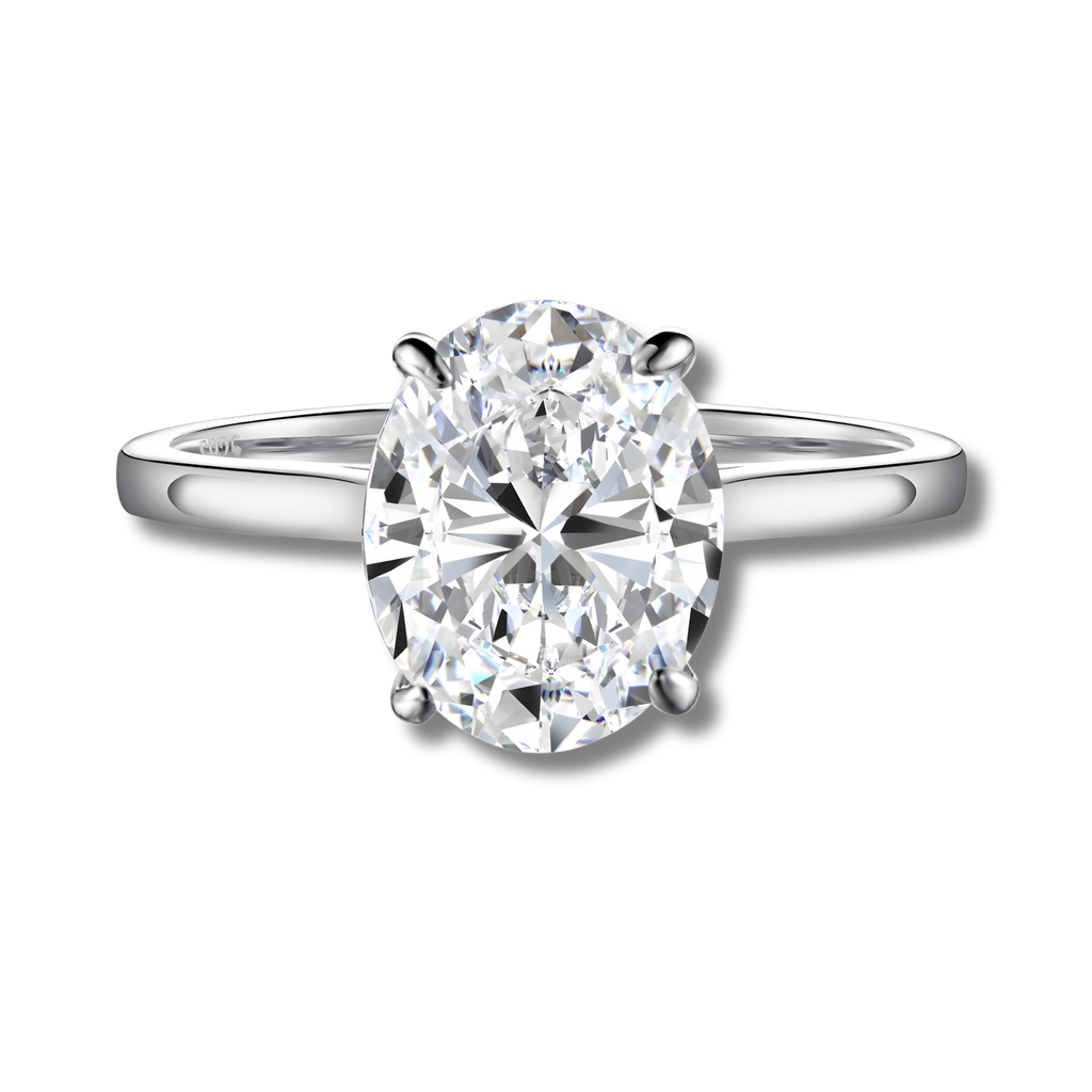 Anillo Minerva Moissanita Oval 3.0CT