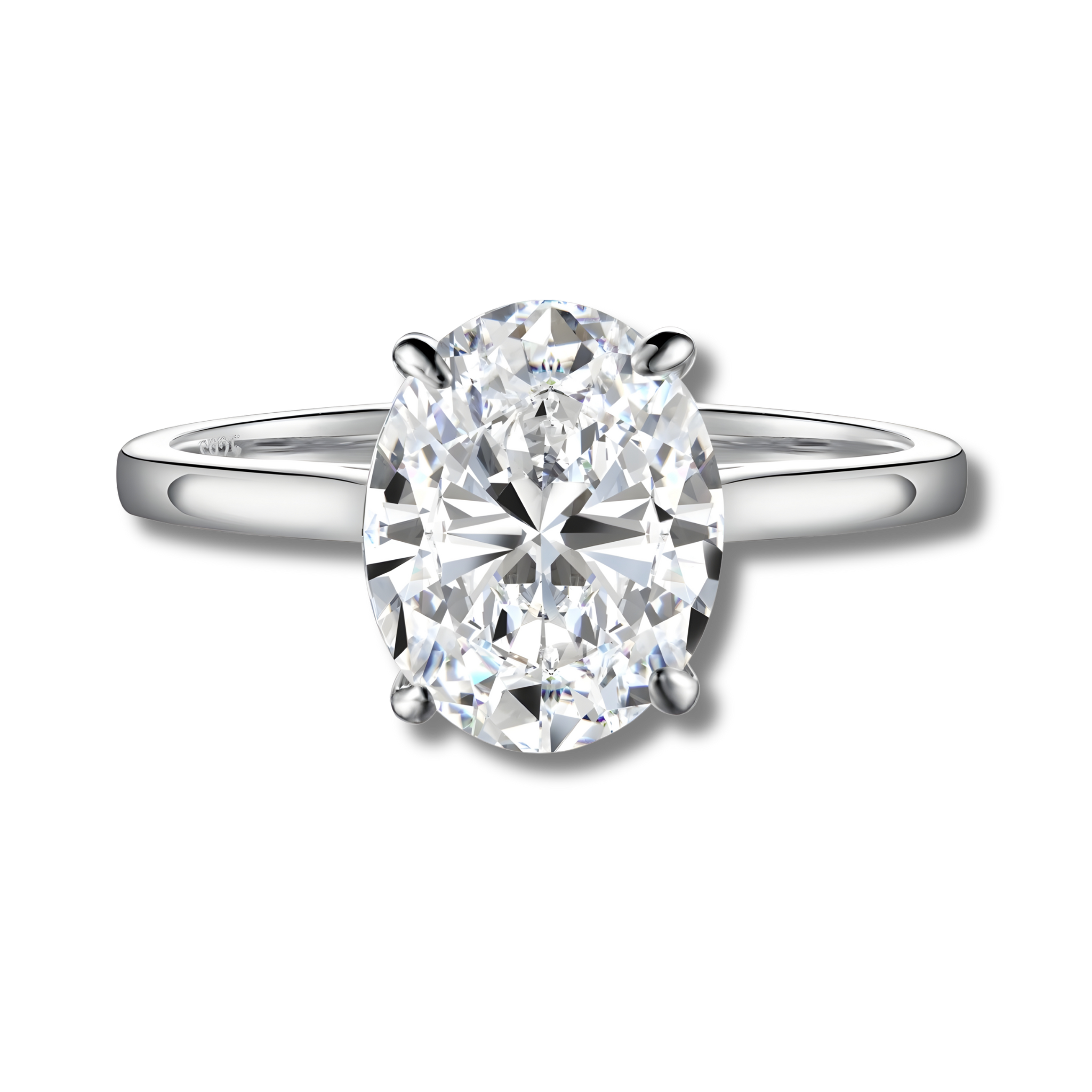 Anillo Minerva Moissanita Oval 3.0CT