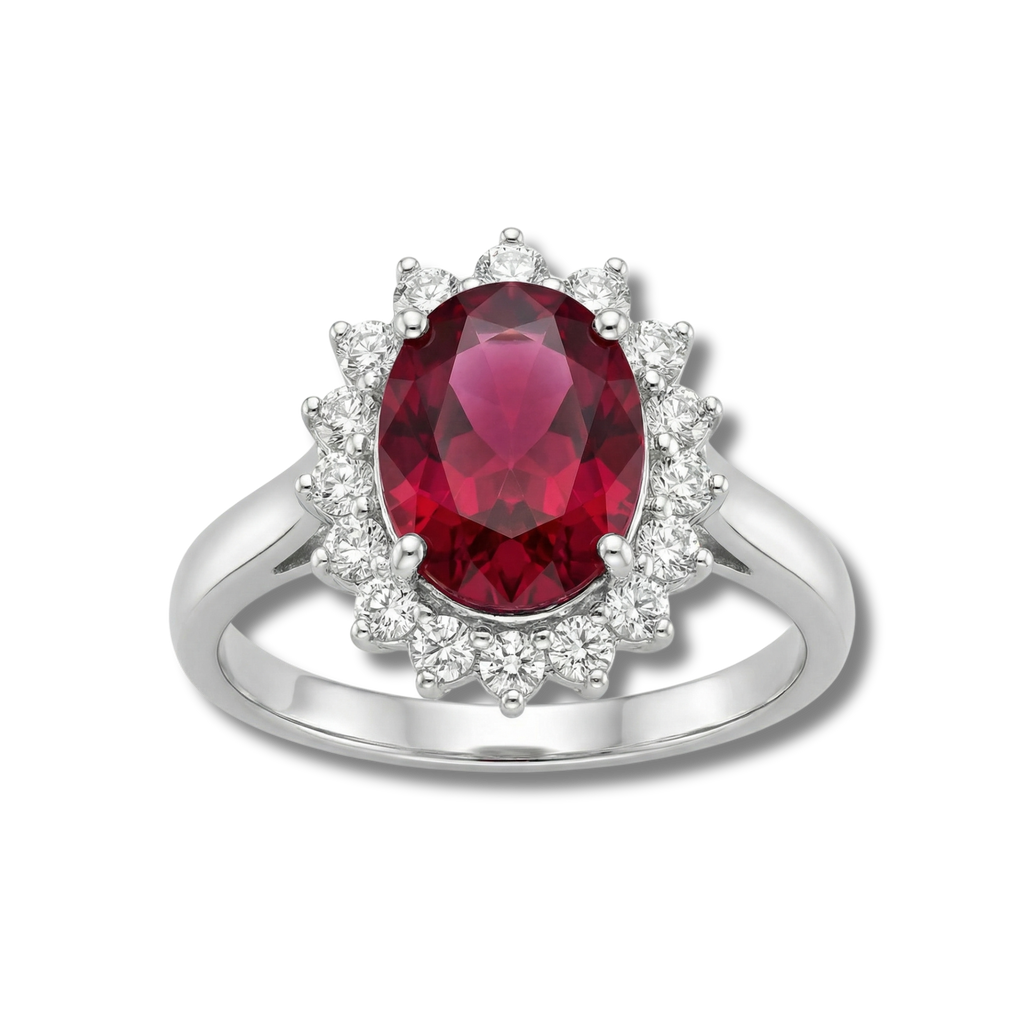 Anillo Rodolita Granate