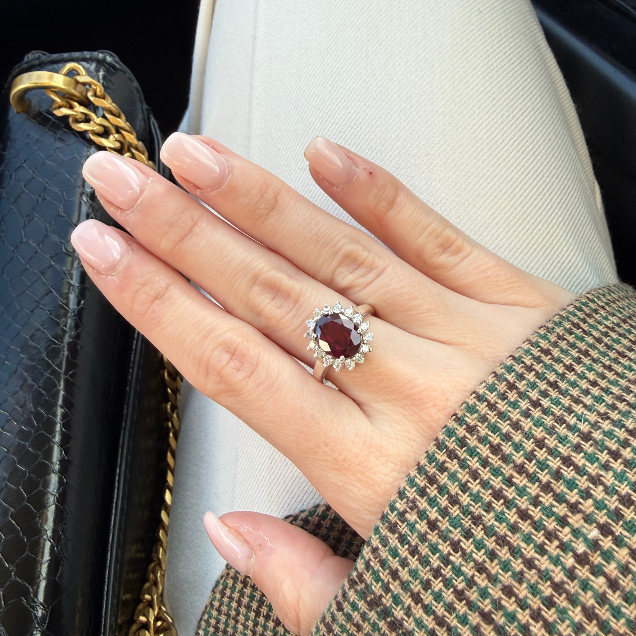 Anillo Rodolita Granate