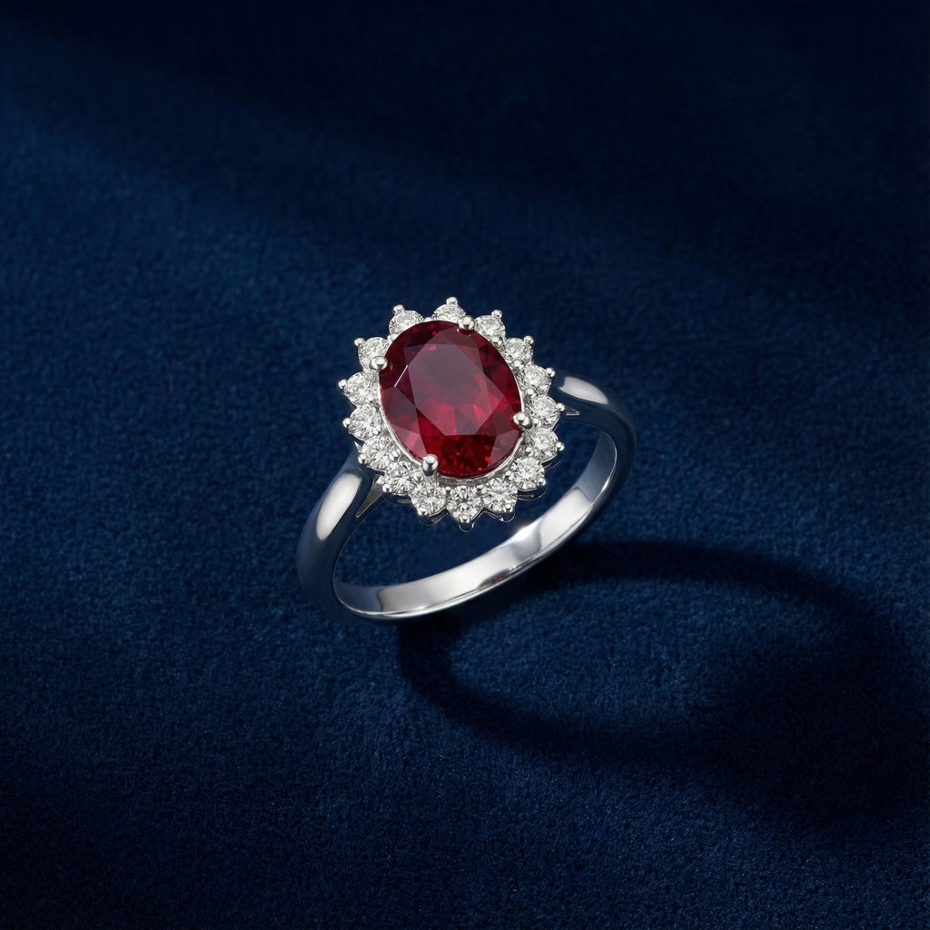 Anillo Rodolita Granate