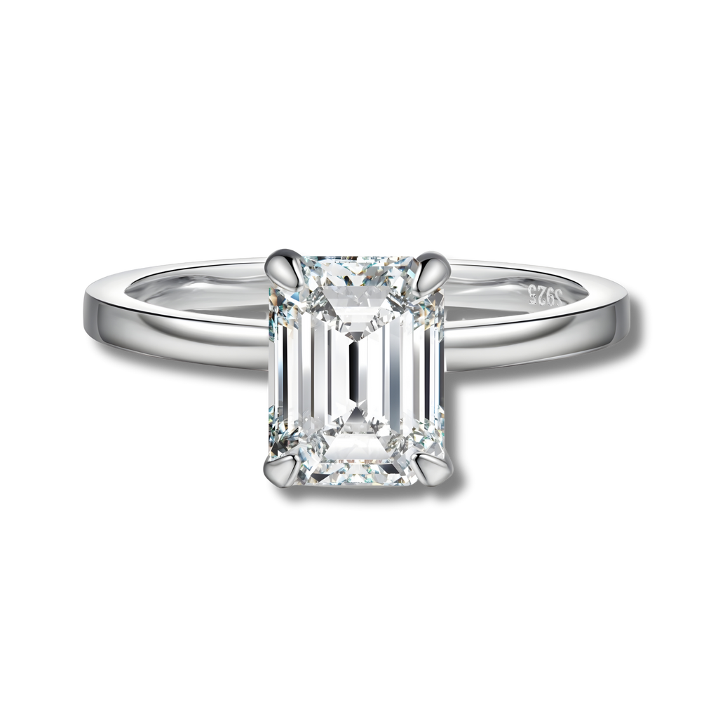 Anillo Sabina Moissanita Esmeralda 2.0CT