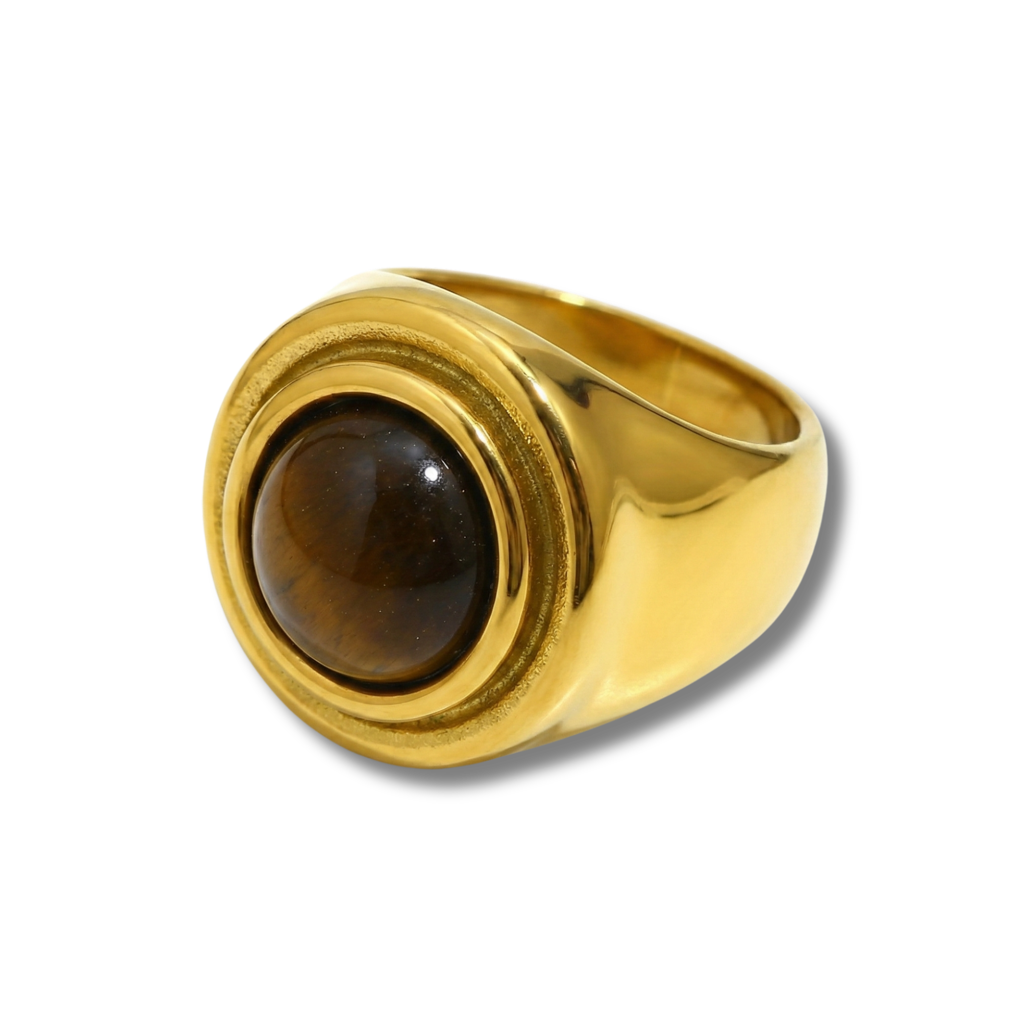 Anillo Sello Lumen Ojo de Tigre