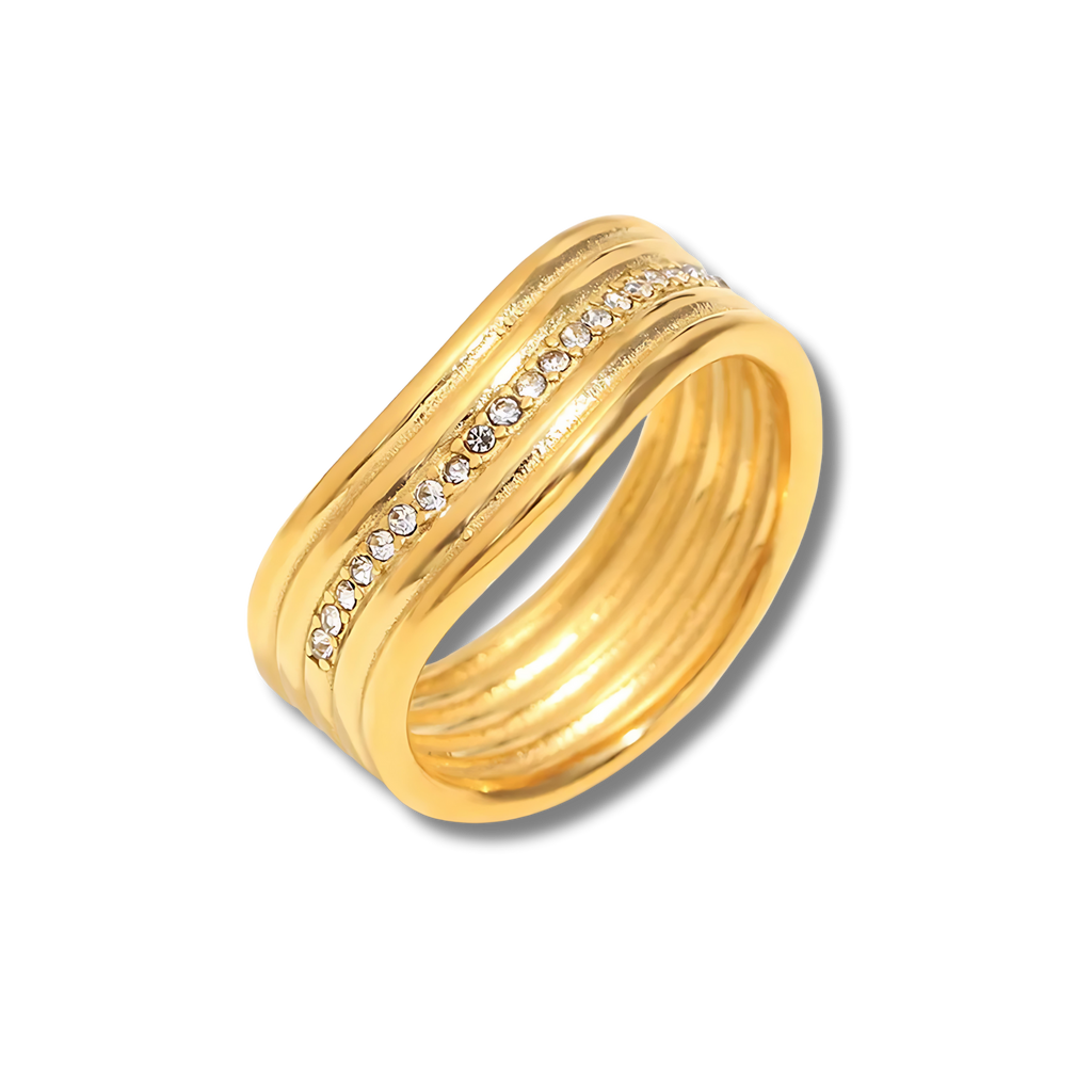 Anillo Twist Multicapa