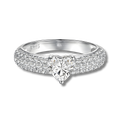 Anillo Valeria Moissanita Corazón 0.8CT