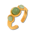 Anillo Verde Aura Triple