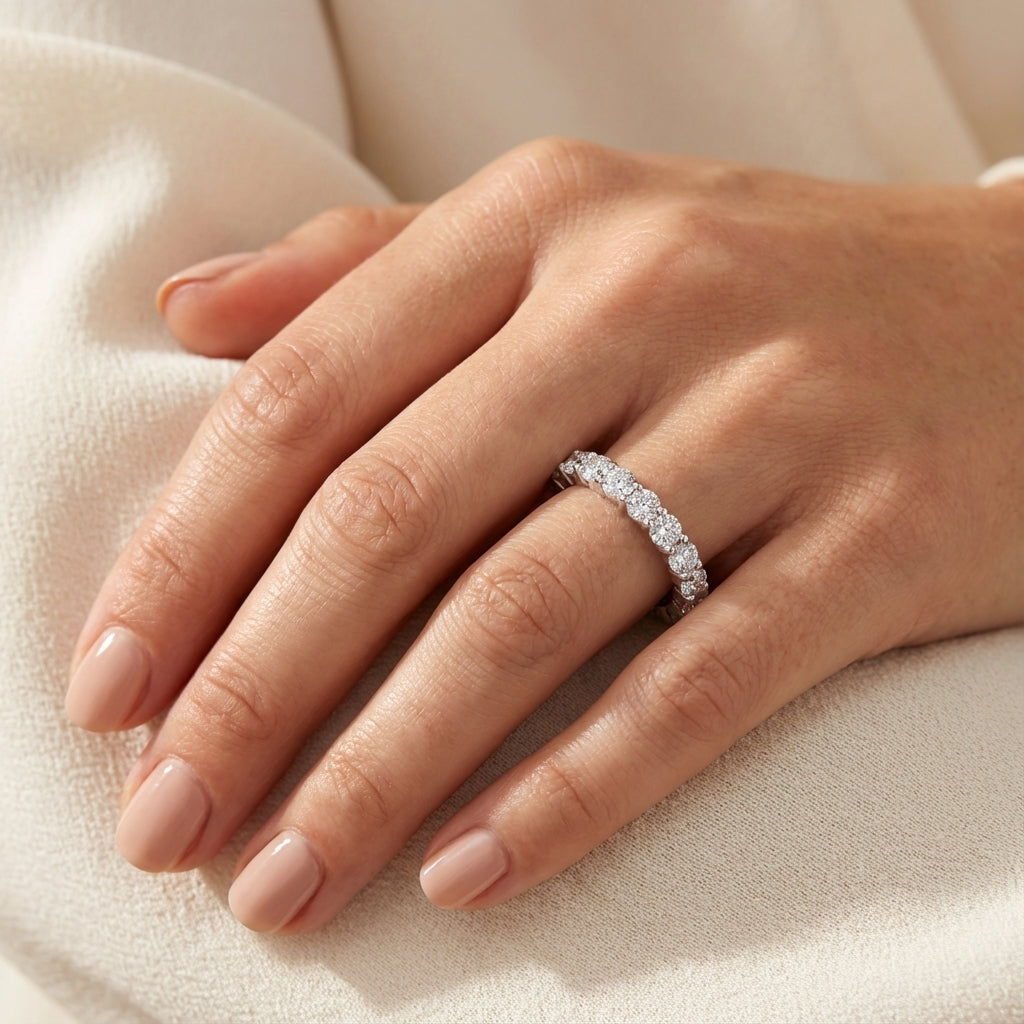 Anillo Vesta Moissanita Redonda 1.9CT