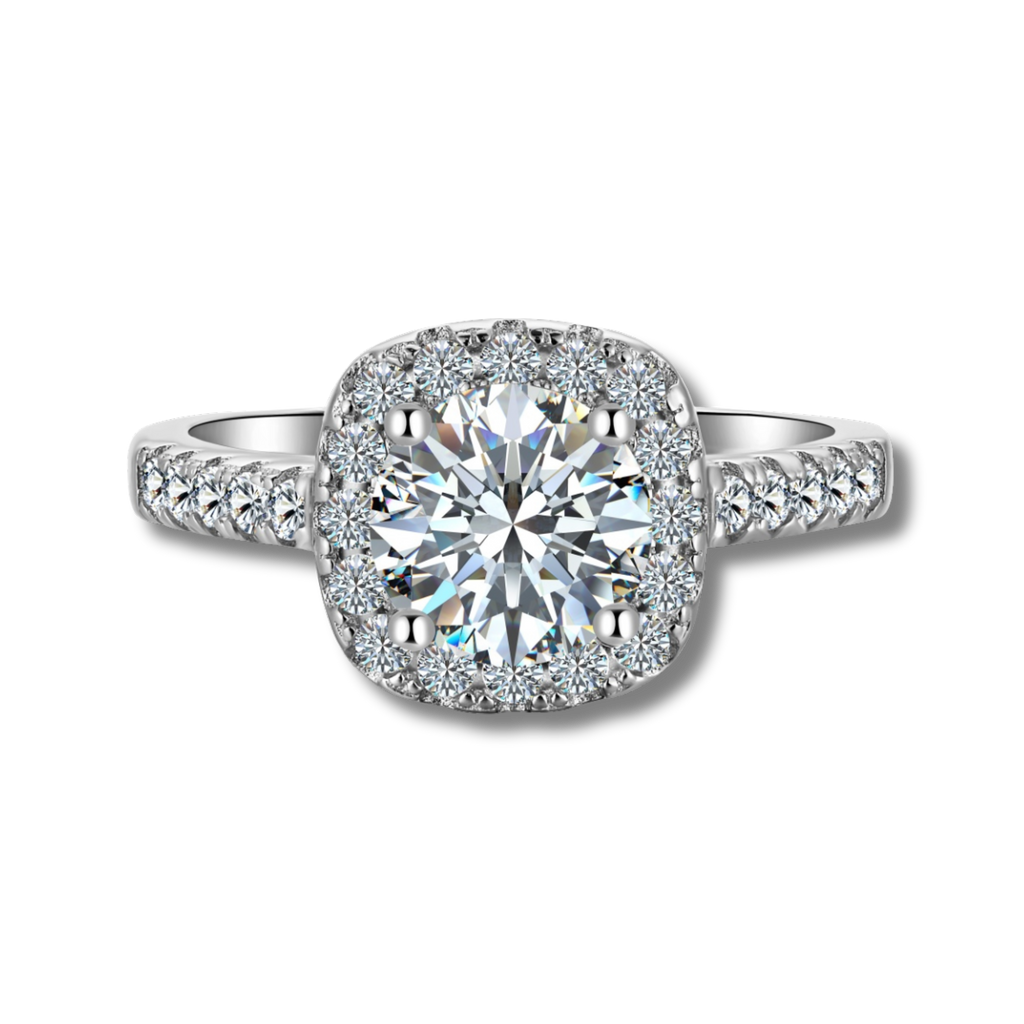 Anillo Vibia Moissanita Redonda 1.2CT