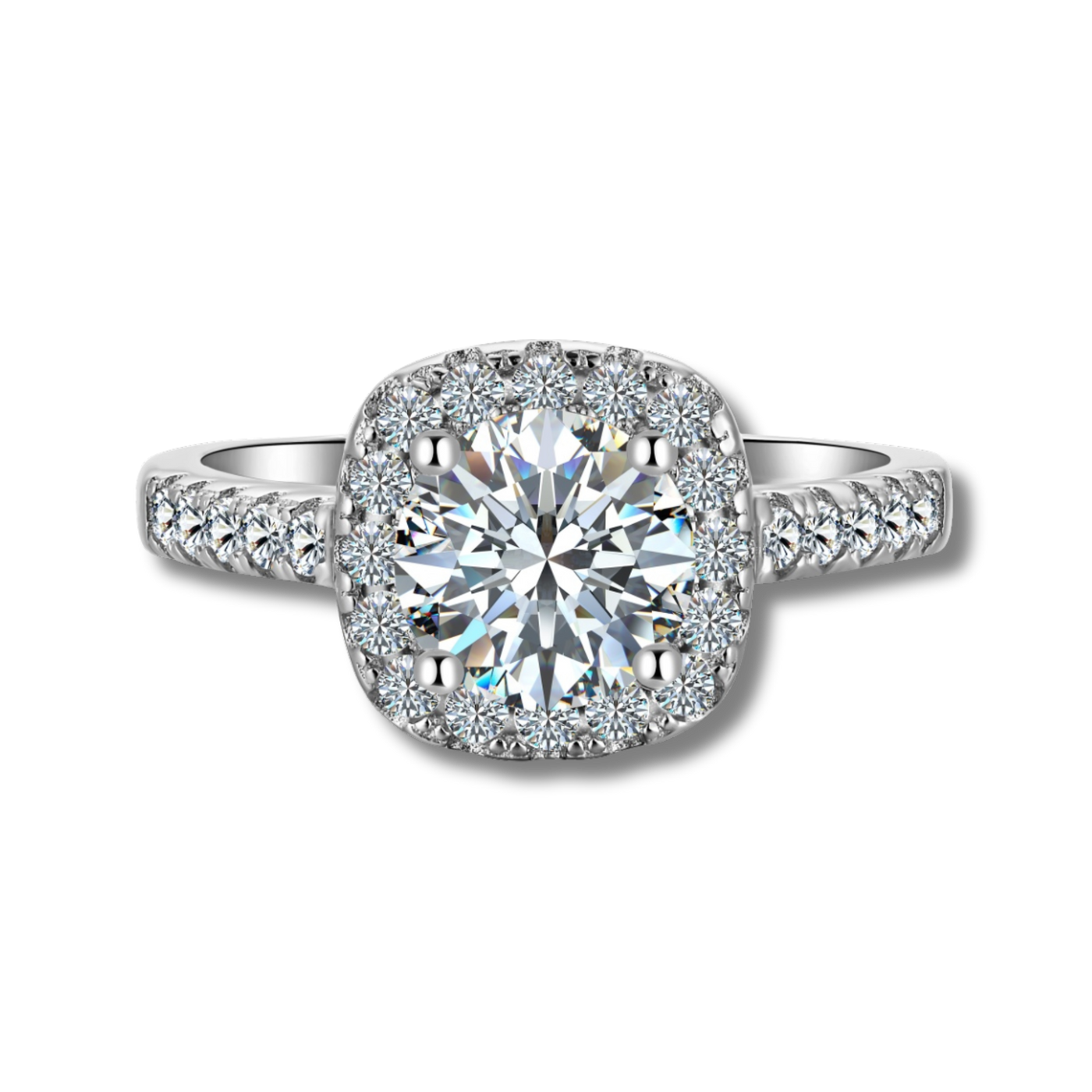 Anillo Vibia Moissanita Redonda 1.2CT de Joyería BRIORA