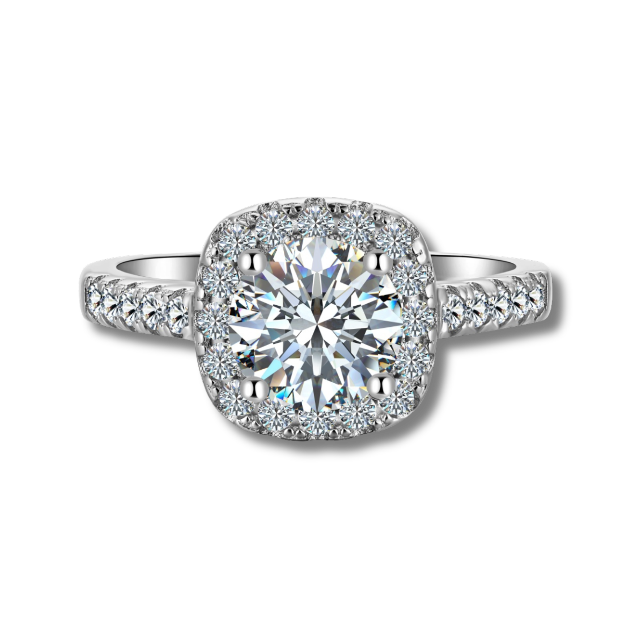 Anillo Vibia Moissanita Redonda 1.2CT