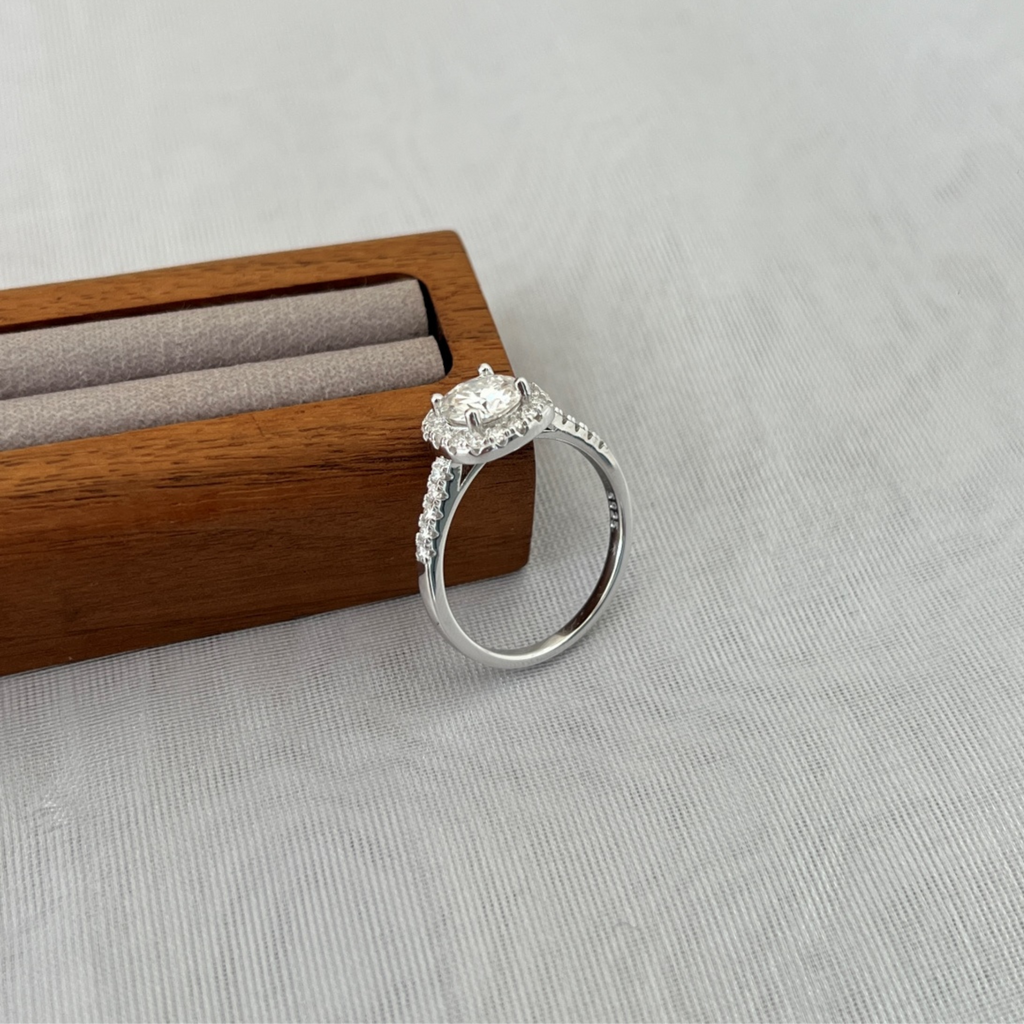 Anillo Vibia Moissanita Redonda 1.2CT