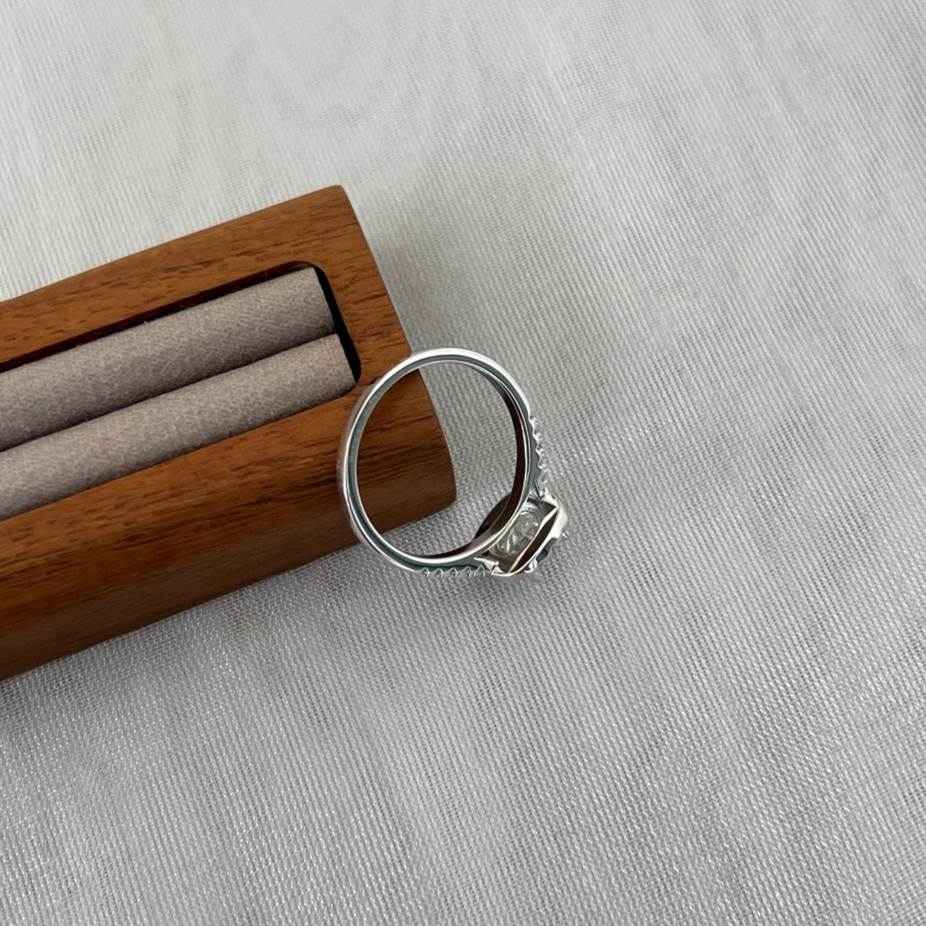 Anillo Vibia Moissanita Redonda 1.2CT