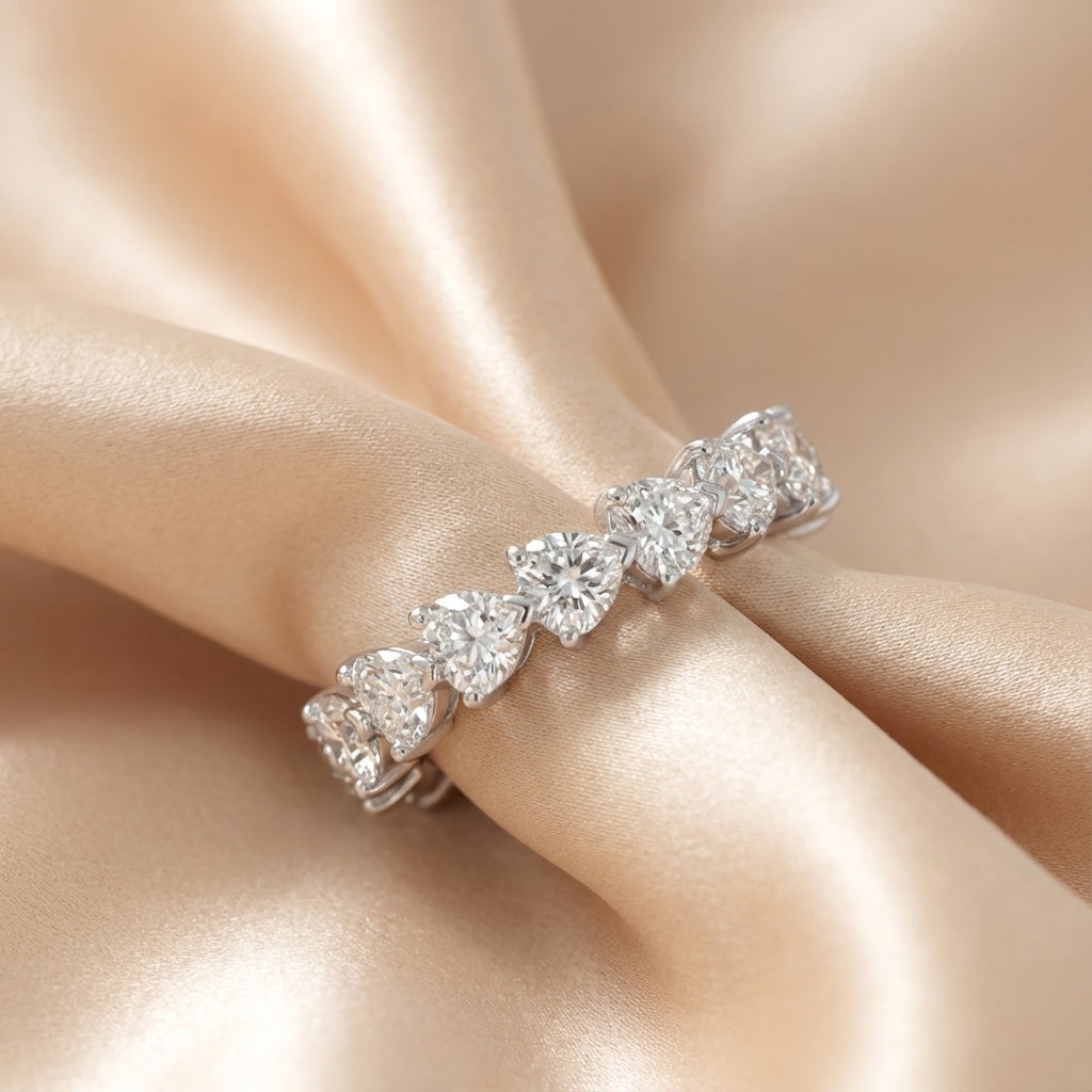 Anillo Alba Moissanita Corazón 4.2CT