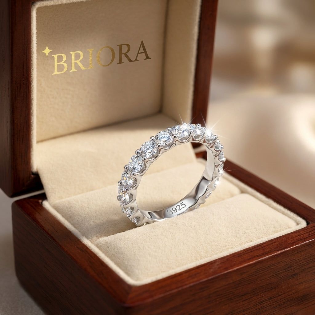 Anillo Augusta Moissanita Redonda 0.84CT