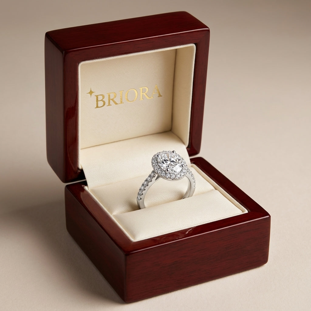 Anillo Concordia Moissanita Oval 1.2CT