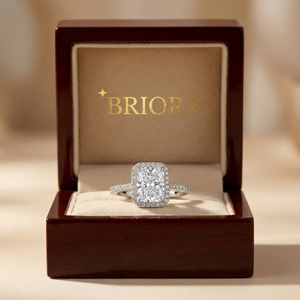 Anillo Venus Moissanita Radiante 3.0CT