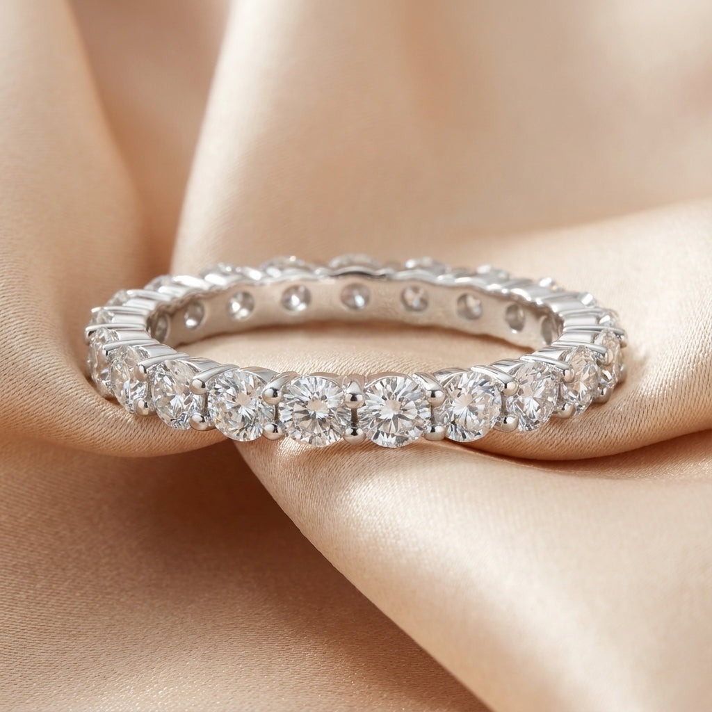 Anillo Vesta Moissanita Redonda 1.9CT