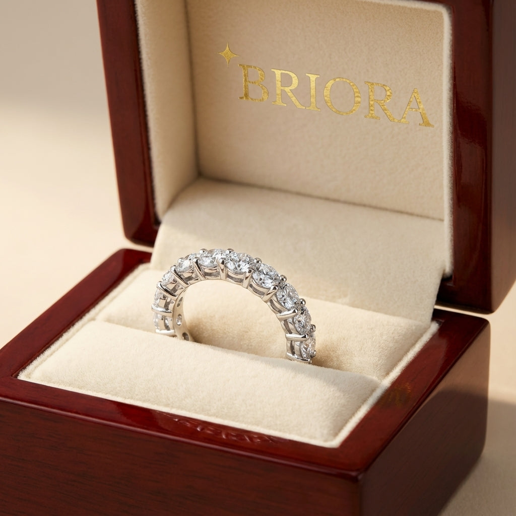 Anillo Vesta Moissanita Redonda 1.9CT