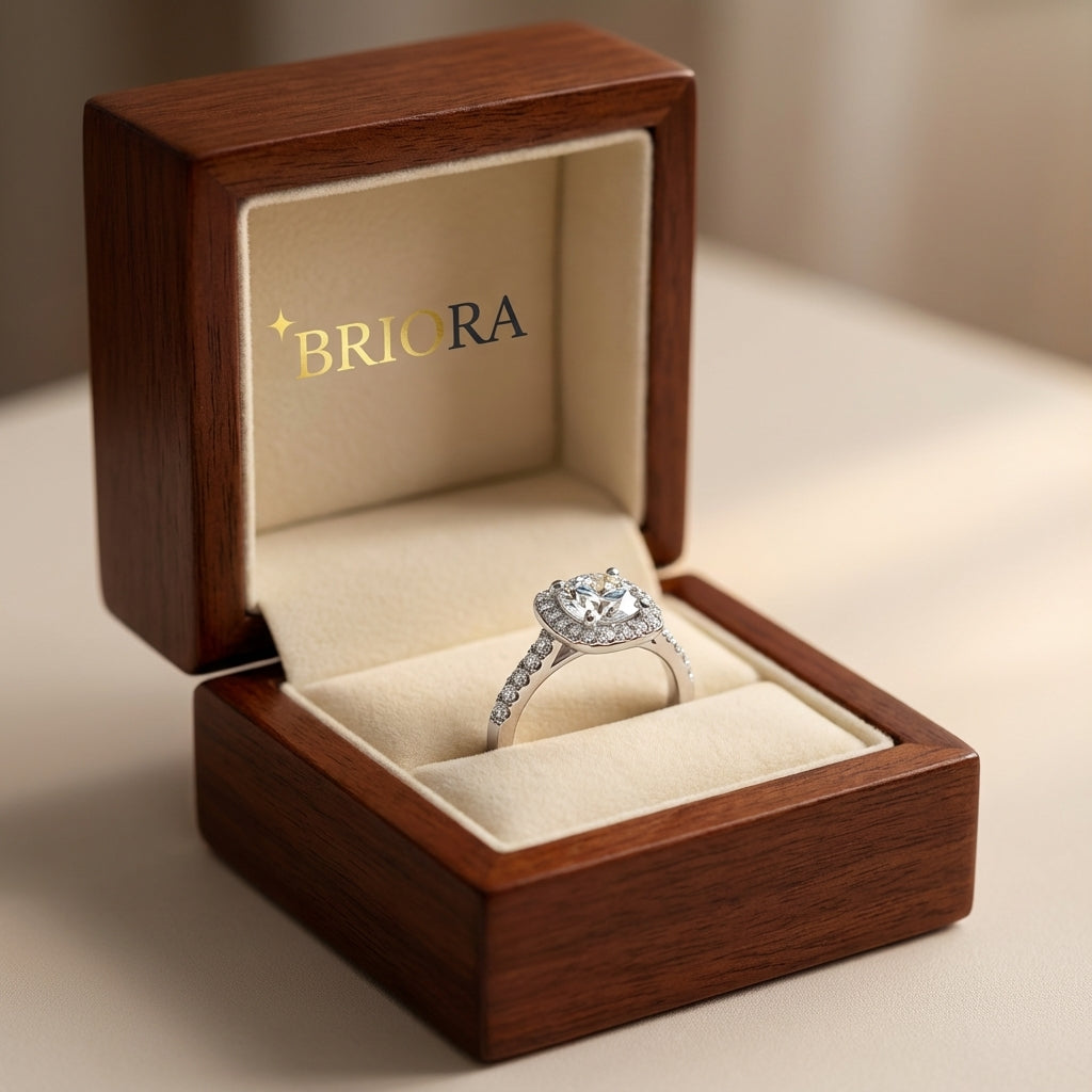 Anillo Vibia Moissanita Redonda 1.2CT