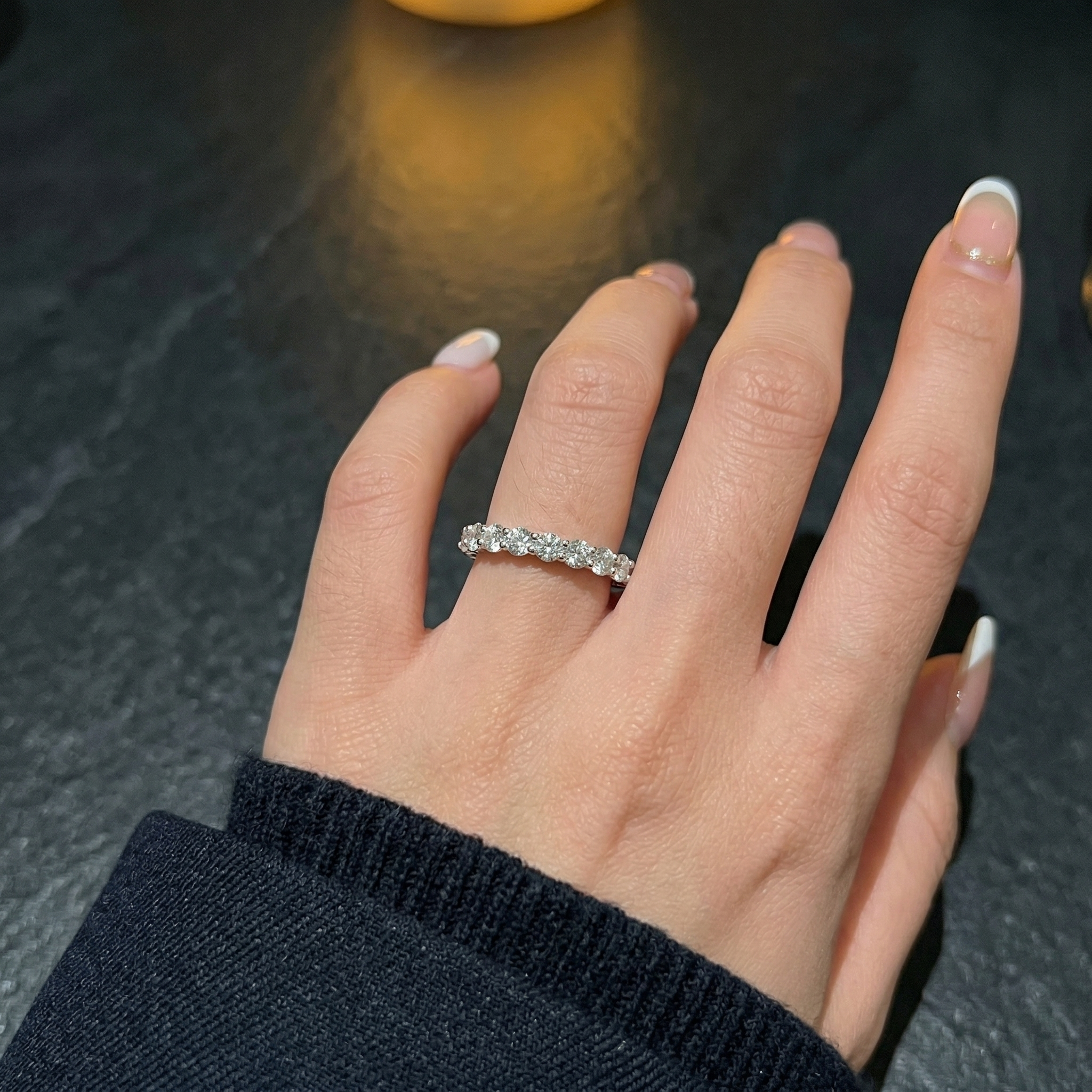 Anillo Vesta Moissanita Redonda 1.9CT