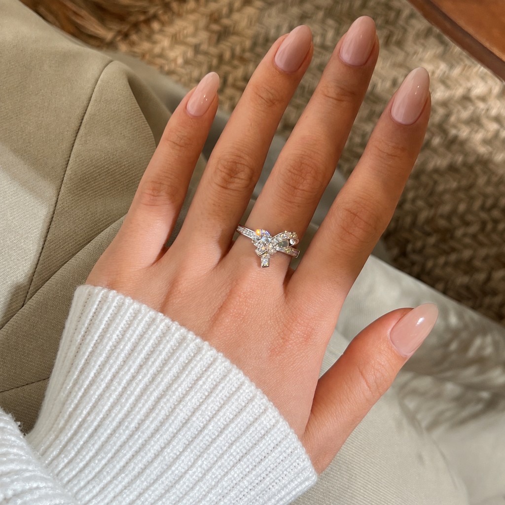 Anillo Moissanita Lazo 0.84CT