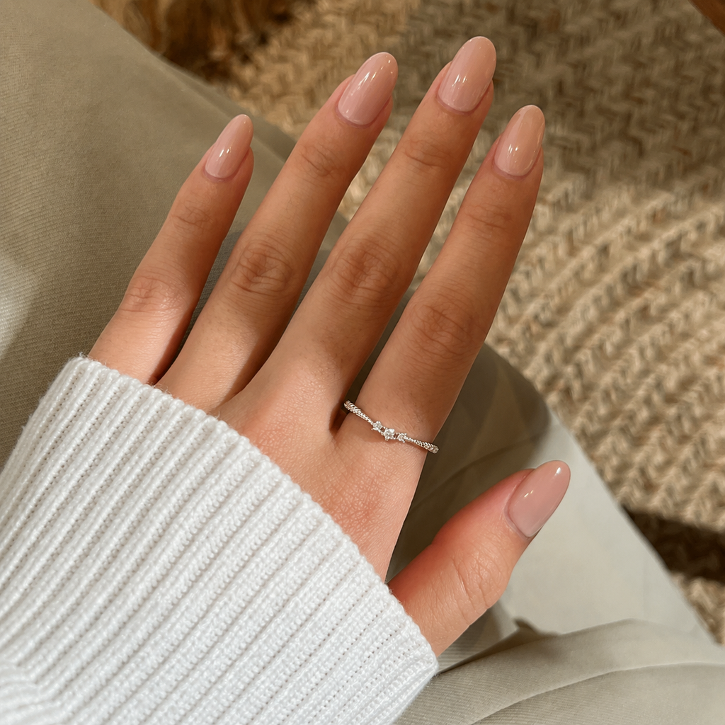 Anillo Moissanita Trío 0.12CT