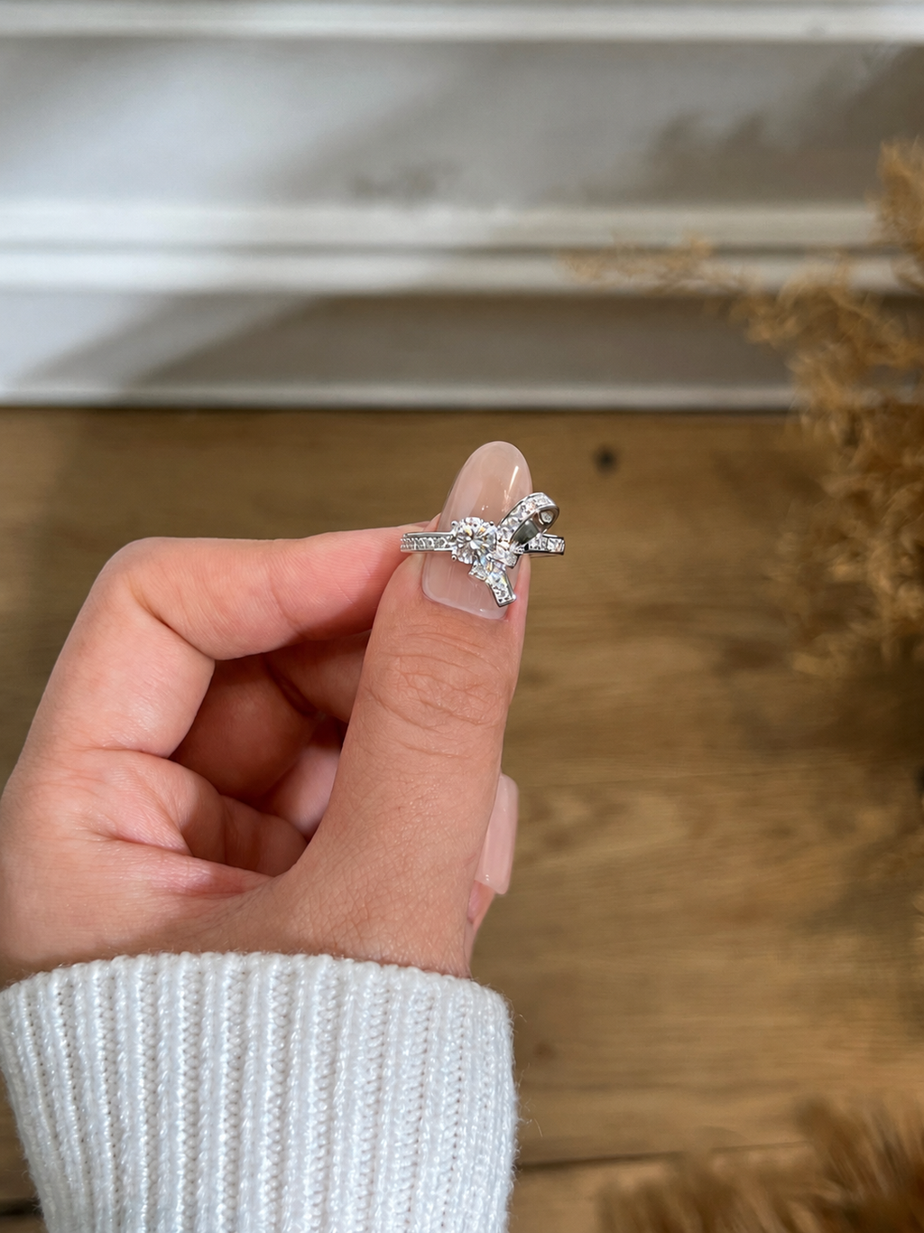 Anillo Moissanita Lazo 0.84CT
