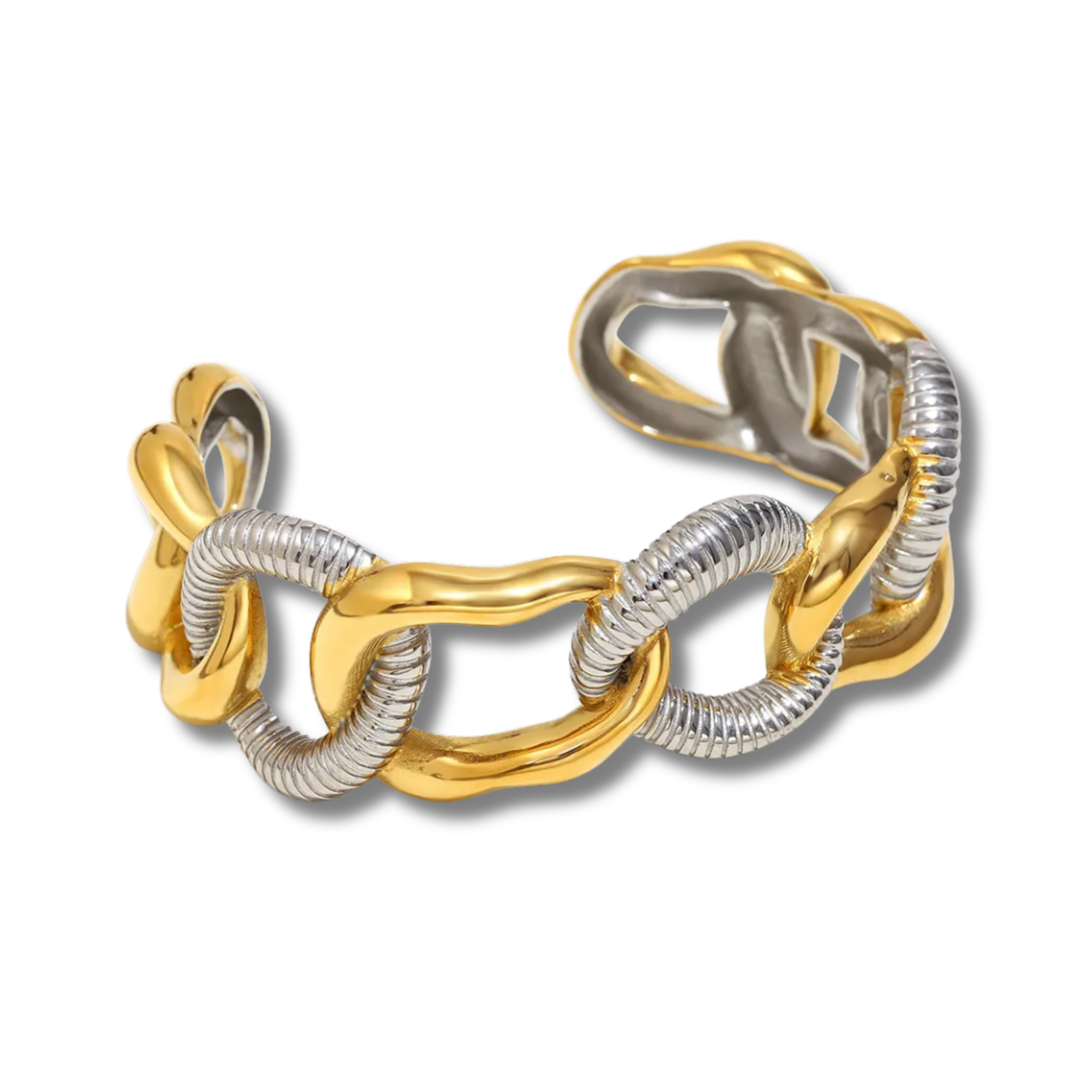 Brazalete Eslabón Bicolor