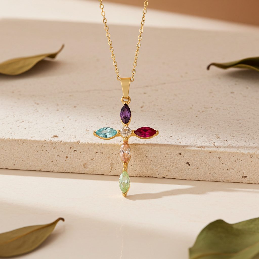 Collar Cruz Aurora Multicolor