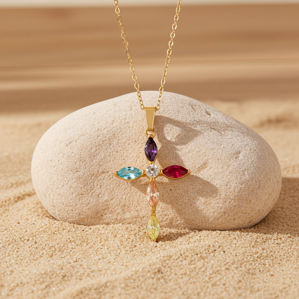 Collar Cruz Aurora Multicolor