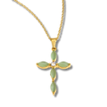 Collar Cruz Aurora Verde
